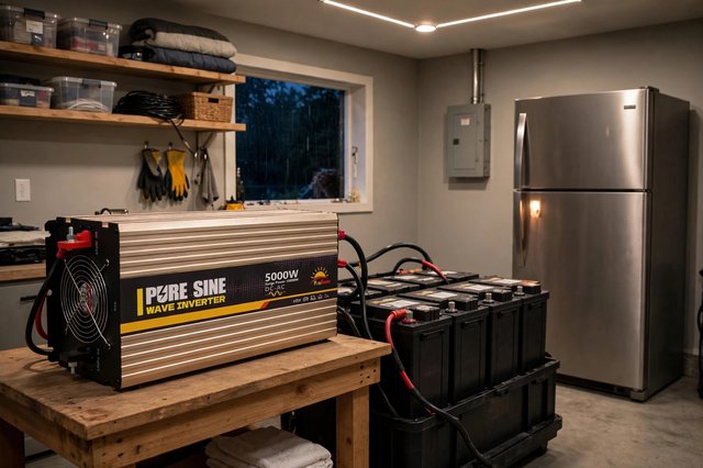 Inverter in home backup use